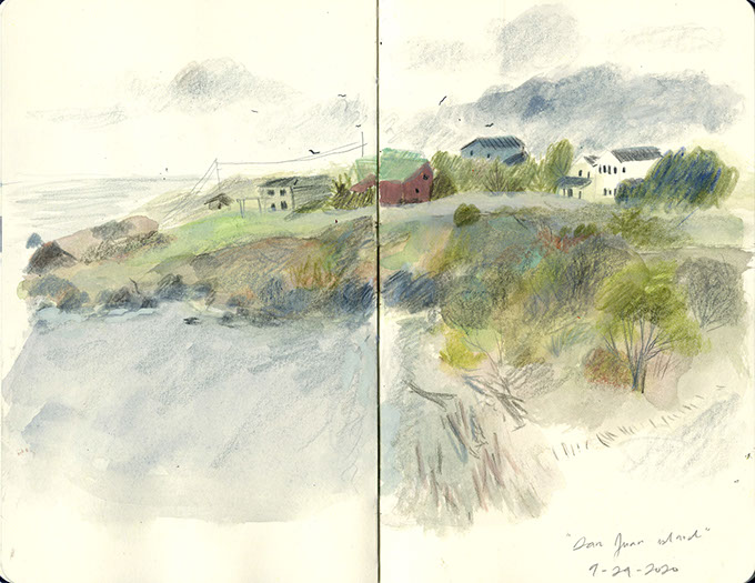 San Juan landscape sketch
