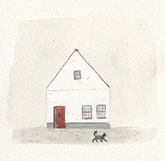 Scandinavian home character sketch