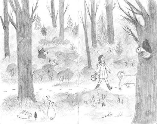 Woodland character scene